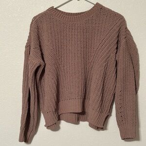 SO Women's Brown Knit Sweater